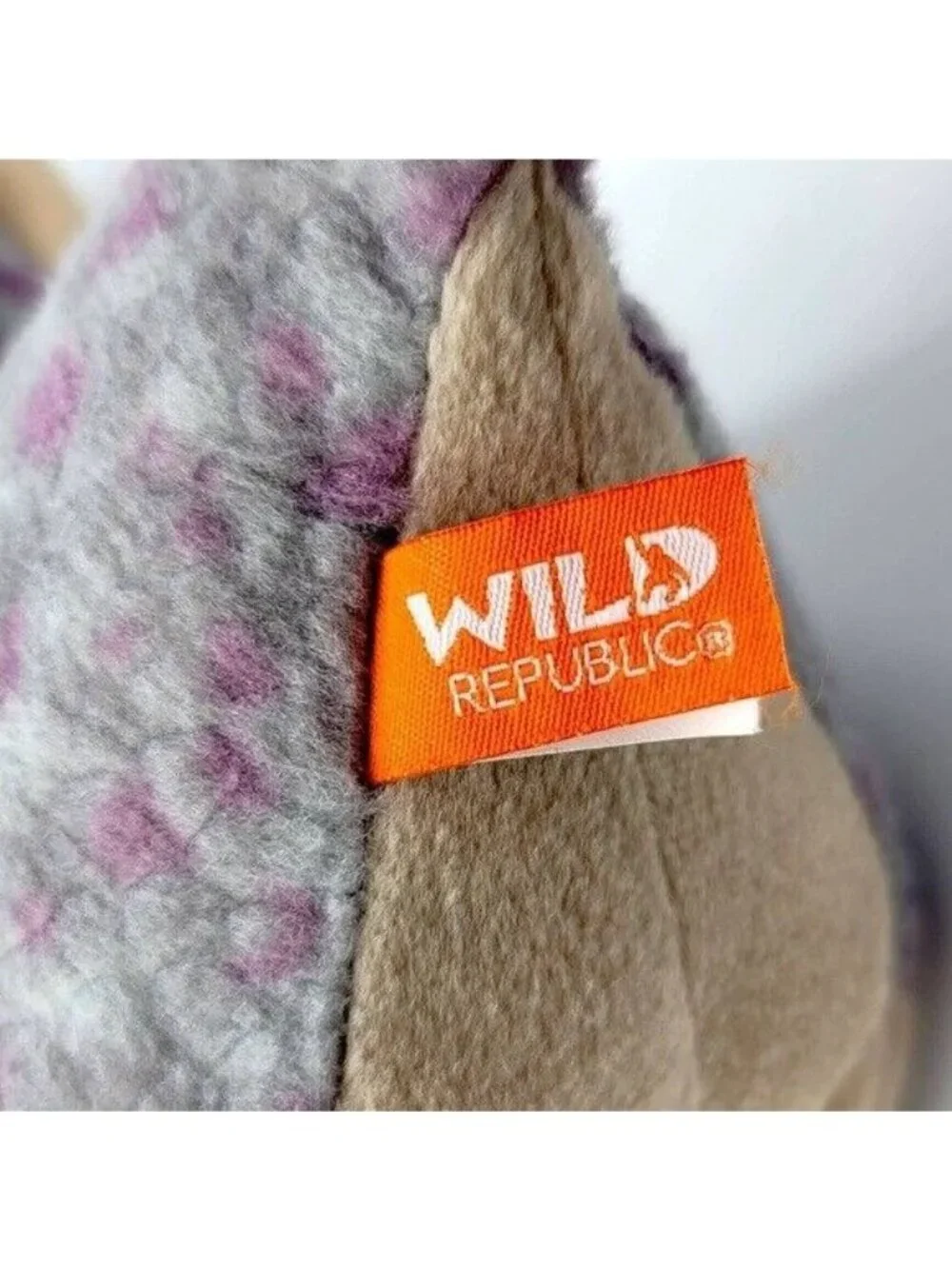 Wild Republic Triceratops Dinosaur Plush Purple 15